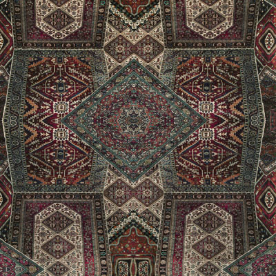 Velvet Oriental Carpet/Plum/Teal FD273_H154