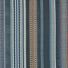 Festival Stripe Embroidery  Indigo FD280-H10